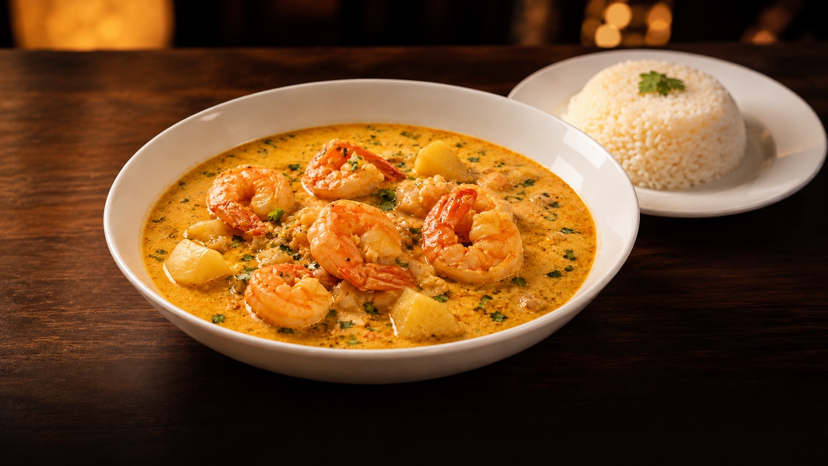 Peruvian Shrimp Chowder