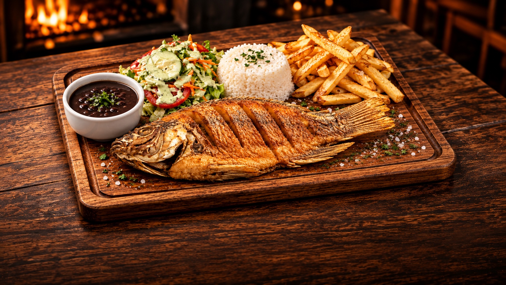 Whole Fried Mojarra